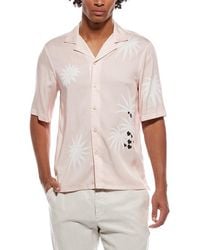 Officine Generale - Officine Generale Eren Palm Tree Print Shirt - Lyst