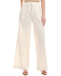 FRAME - Drawstring Linen-Blend Lounge Pant - Lyst