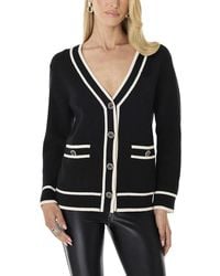 The Noli Shop - Devin Rose Contrast Cardigan - Lyst