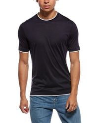 Brunello Cucinelli - Silk-Blend T-Shirt - Lyst