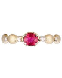 Gregg Ruth - 14K 0.66 Ct. Tw. Diamond & Ruby Ring - Lyst
