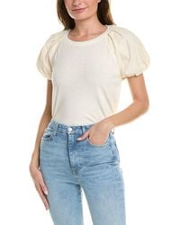 7 For All Mankind - Mix Media Femme Top - Lyst