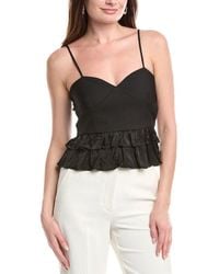 Endless Rose - Mixed Media Top - Lyst
