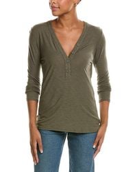 James Perse - Henley Top - Lyst