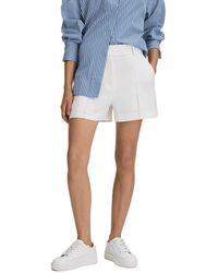 Reiss - Sienna Crepe Pleated Short - Lyst