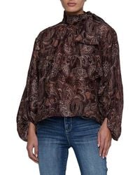 L'Agence - Rhett Oversized Blouse - Lyst
