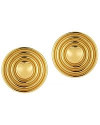 Sphera Milano - Plated Bold Round Heart Earrings - Lyst