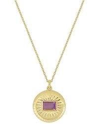 Bony Levy - 14K Color 14K 0.27 Ct. Tw. 1 Amethyst Pendant Necklace - Lyst