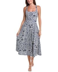 Avec Les Filles - Racer Paneled Midi Dress - Lyst