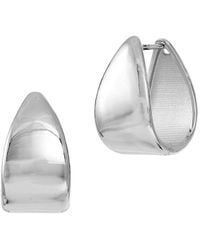 Savvy Cie - 18k Plated Chunky Hoops - Lyst