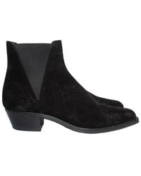 Saint Laurent - Suede Paris Dakota Suede Chelsea Boot (Authentic Pre- Loved) - Lyst