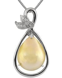 Splendid - 8-9Mm Pearl Cz Pendant - Lyst