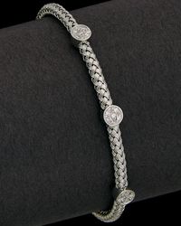 Meshmerise - 18K Over 0.20 Ct. Tw. Diamond Bangle - Lyst
