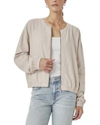 Splendid - Clea Linen-blend Bomber Jacket - Lyst
