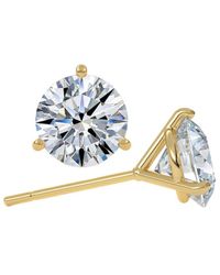 Lab Grown Diamonds - 14K 5.00 Ct. Tw. Lab-Grown Diamond Earrings - Lyst