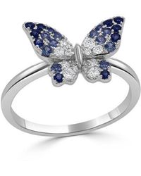 Sabrina Designs - 14K 0.50 Ct. Tw. Diamond & Sapphire Cocktail Ring - Lyst