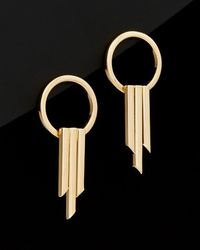 Italian Gold - 14k Fancy Triple Bar Earrings - Lyst