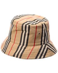 Burberry - Icon Stripe Bucket Hat - Lyst