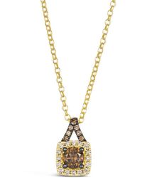 Le Vian - Le Vian Chocolate Solitaire 14K 0.61 Ct. Tw. Diamond Pendant Necklace - Lyst