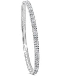 Sabrina Designs - 14k 3.45 Ct. Tw. Diamond Double Row Bangle Bracelet - Lyst
