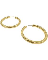 Adornia - 14k Plated Water-resistant Extra Thick Tube Hoops - Lyst