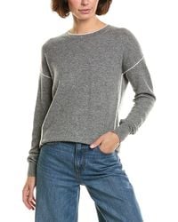 InCashmere - Seam Detail Wool & Cashmere-Blend Pullover - Lyst