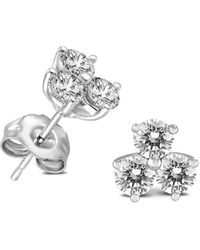 True Diamond - 14k 0.46 Ct. Tw. Diamond Studs - Lyst