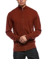 N.Peal Cashmere - Knightsbridge Full Zip 100% Cashmere Mock Neck Sweater - Lyst