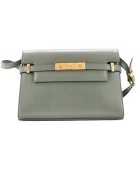 Saint Laurent - Leather Manhattan Shoulder Bag Small (Authentic Pre-Loved) - Lyst
