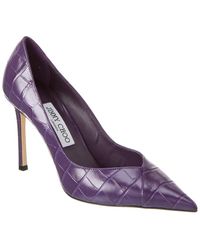 Jimmy Choo - Cass 95 Croc-embossed Leather Pump - Lyst