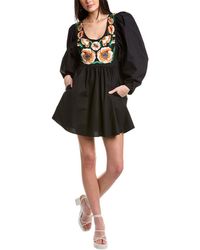 La DoubleJ - Dolly Embroidered Minidress - Lyst