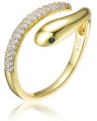 Genevive Jewelry - 14k Plated Cz Ring - Lyst