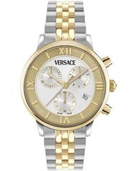 Versace - Classic Round Chrono Watch - Lyst