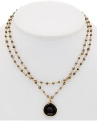 Rachel Reinhardt Jewelry - 14k Over Silver Onyx & Pyrite Necklace - Lyst