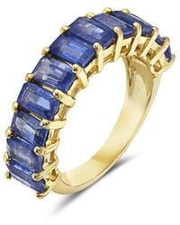 Forever Creations USA Inc. - Forever Creations 14k 5.07 Ct. Tw. Sapphire Half-eternity Ring - Lyst