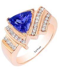 Le Vian - Le Vian 14k Rose Gold 1.81 Ct. Tw. Diamond & Tanzanite Ring - Lyst