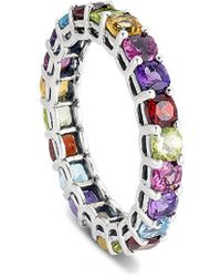 Samuel B. - Jewelry 3.35 Ct. Tw. Silver Gemstone Eternity Ring - Lyst
