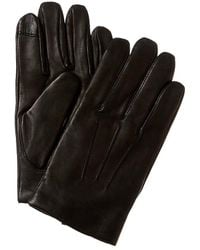 Black Brown 1826 - 3 Point Basic Cashmere-lined Leather Tech Gloves - Lyst