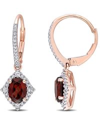 Rina Limor - 10k Rose Gold 2.23 Ct. Tw. Diamond & Gemstone Earrings - Lyst