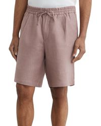 Reiss - Barges Linen Drawstring Short - Lyst