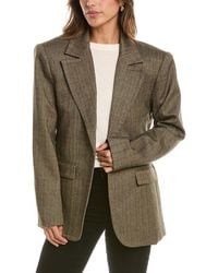 Ronny Kobo - Birch Wool-Blend Blazer - Lyst