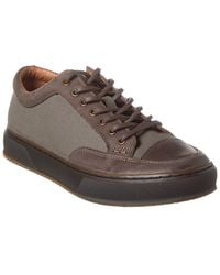 Frye - Hoyt Low Lace Canvas & Leather Sneaker - Lyst