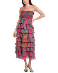 FLORA BEA NYC - Rosana Midi Dress - Lyst