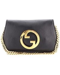 Gucci - Leather Blondie Nm Chain Flap Bag Small (Authentic Pre-Loved) - Lyst