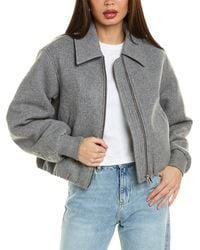 Nicholas - Leslie Wool-blend Bomber Jacket - Lyst