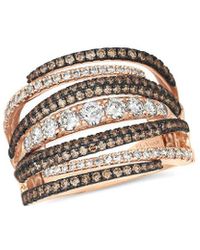Le Vian - Chocolate Gladiator 14k Rose Gold 1.47 Ct. Tw. Diamond Cocktail Ring - Lyst