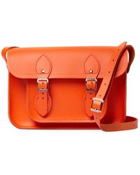 Cambridge Satchel Company Leather Satchel Bag - Orange