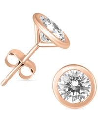 Diamond Select Cuts - 14k Rose Gold 1.46 Ct. Tw. Diamond Earrings - Lyst