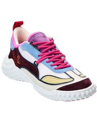 Christian Louboutin - Logo Suede Sneaker - Lyst