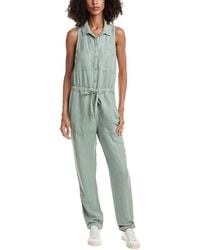 Bella Dahl - Linen-Blend Pocket Jumpsuit - Lyst